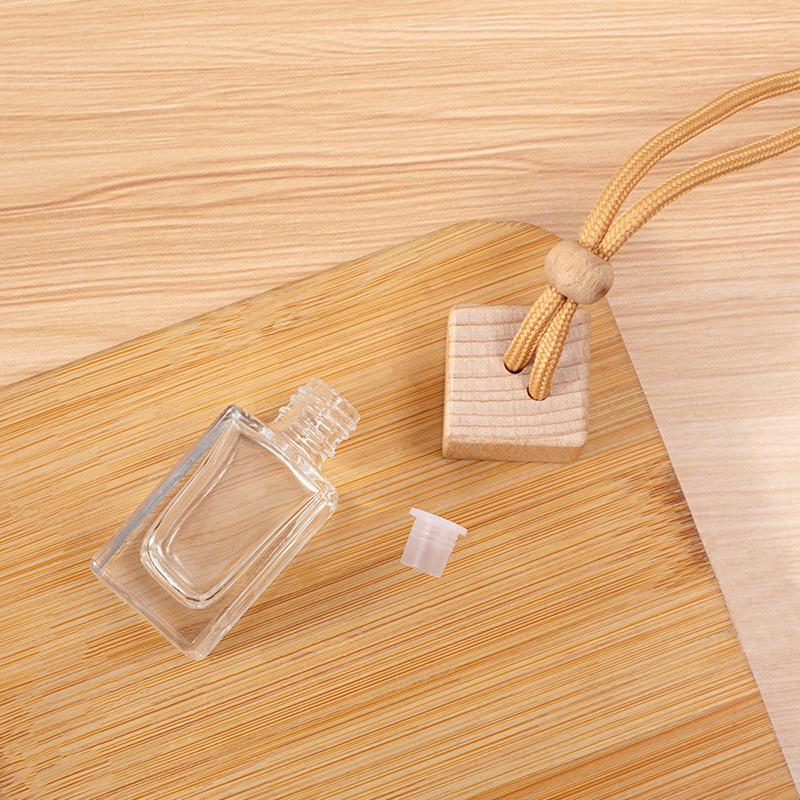 10ML Fragrance Air Freshener Scent Perfume Empty Bottle Ornament Pendant Square Cap Empty Bottle Car Essential Oil Diffuser