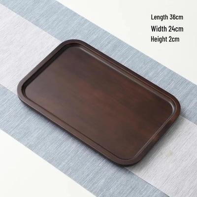 ZISIZ Walnuss Geschnitztes Kaffee Tablett