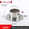 Stainless Steel Wardrobe Hanging Rod Flange Seat for Curtains, Towels, and Clothes Drying