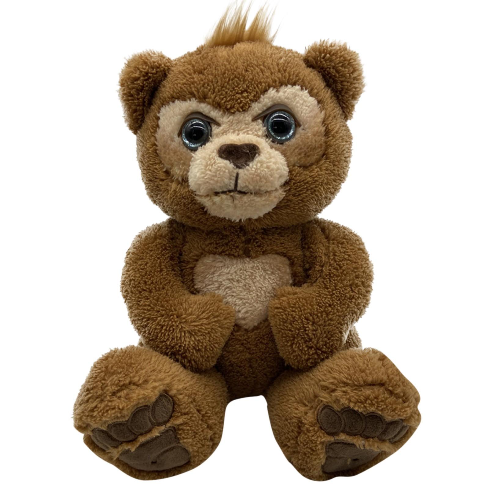 

Интерактивная плюшевая игрушка «Любопытный медведь», Плюшевая игрушка «Любознательный интерактивный медведь» коричневый