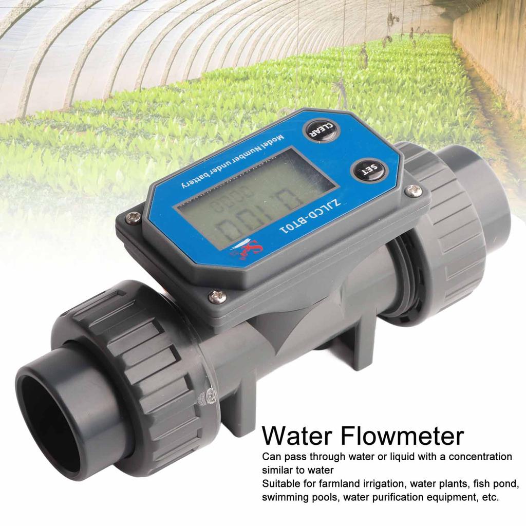Sensor Flowmeter Digital Display Flowmeter High Accuracy Sensitive Response Water  Sensor Meter for Farmland Irrigation