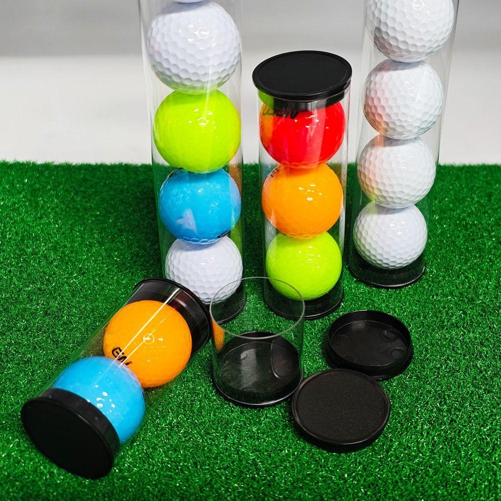 New Transparent Golf Ball Holder Tube Round Plastic Golf Ball Tube Barrel Ball Pack Collectors And Enthusiasts