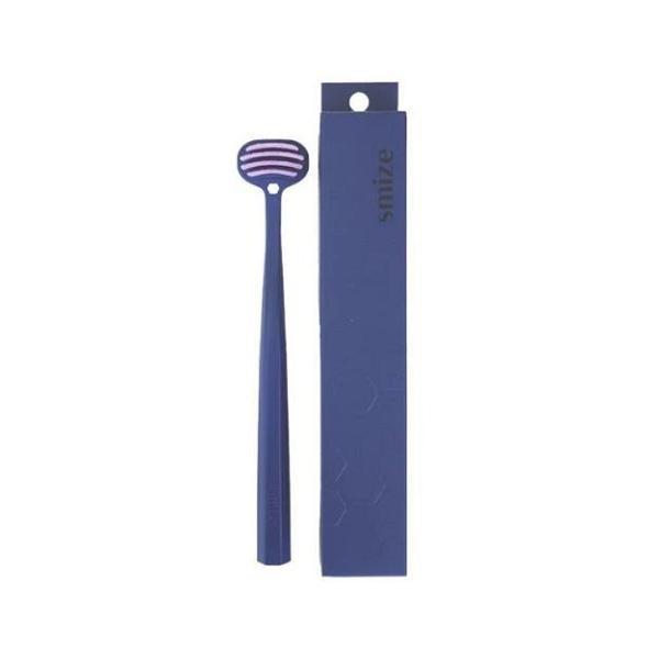 SMIZE Tongue Brush Tongue Cleaner Yellow Navy 1 pc