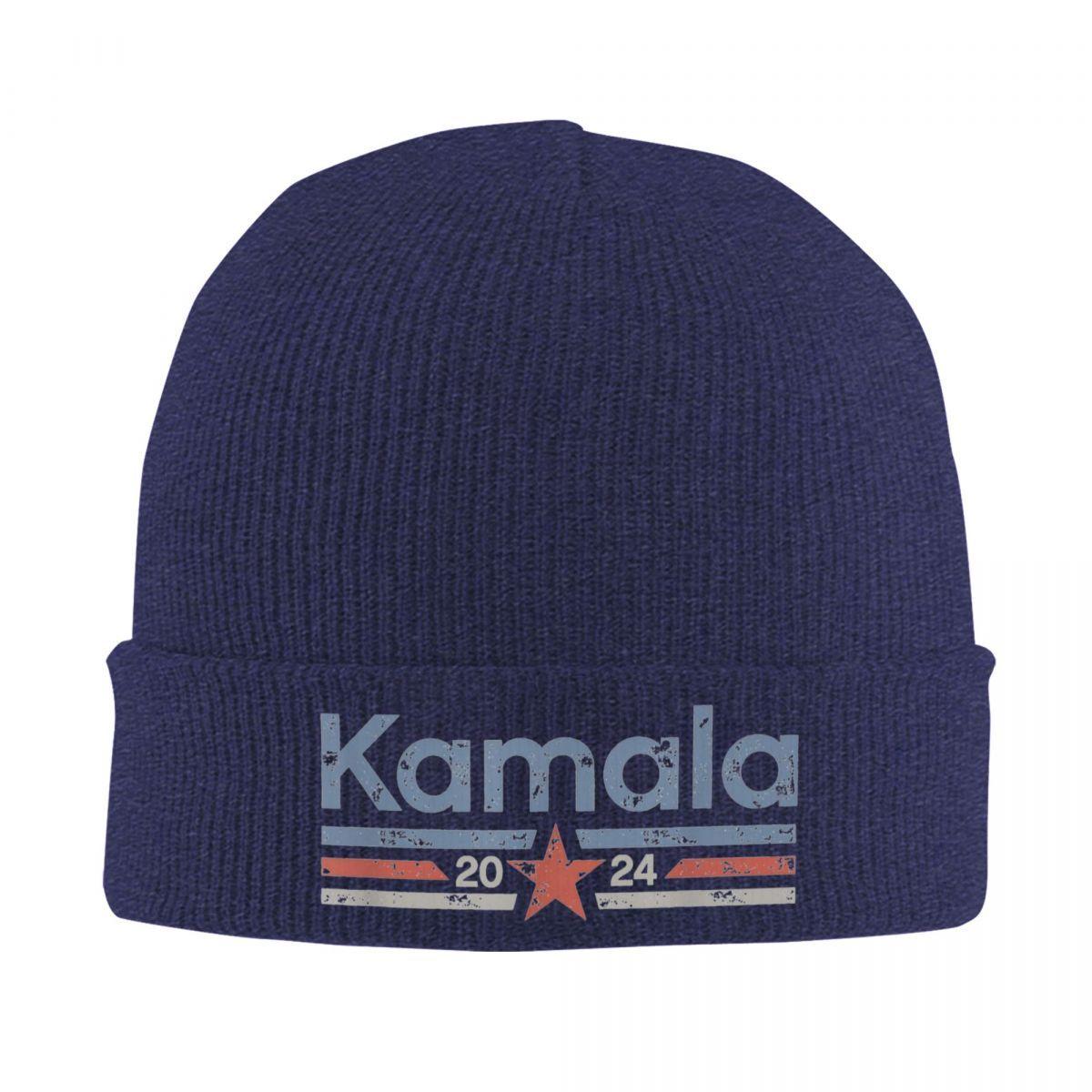 

Kamala Harris 2024 Retro Knitted Hat for Women Unisex Beanies Winter Hat Warm Cap