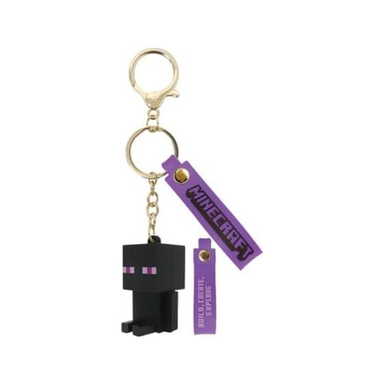 Minecraft Minecraft Enderman Keychain Accessory Accessory Character Cute Boys Girls 3D Strap Bag Bag Approx. H46mm x W23mm x D27mm