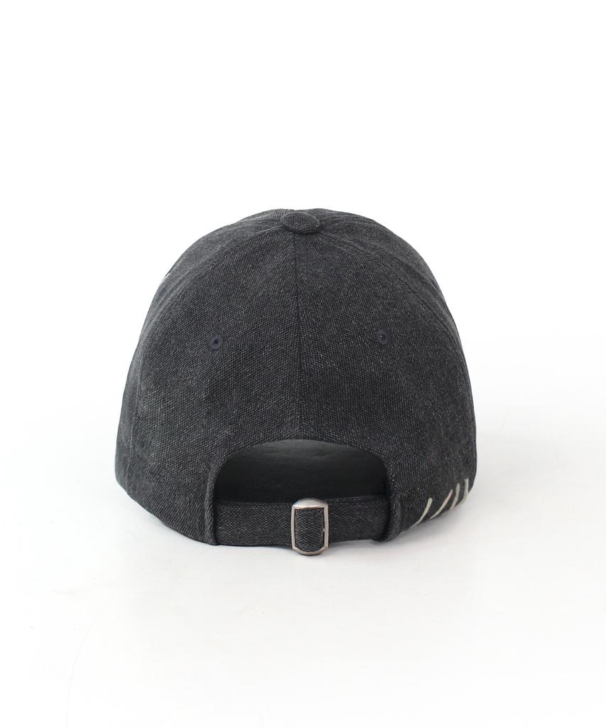 RUBATI Stella Handstitch Vintage Pigment Ball Cap_Charcoal