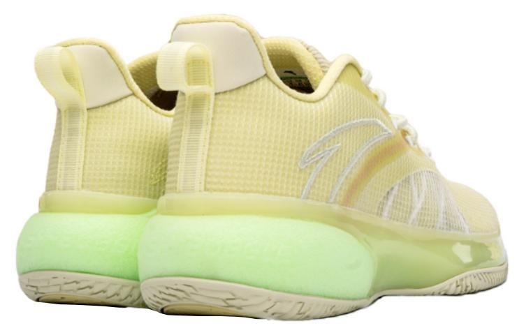Men's Sneakers ANTA Basketball Collection Basketball Shoes Men's Low-top Neon Light Green/Princess Green