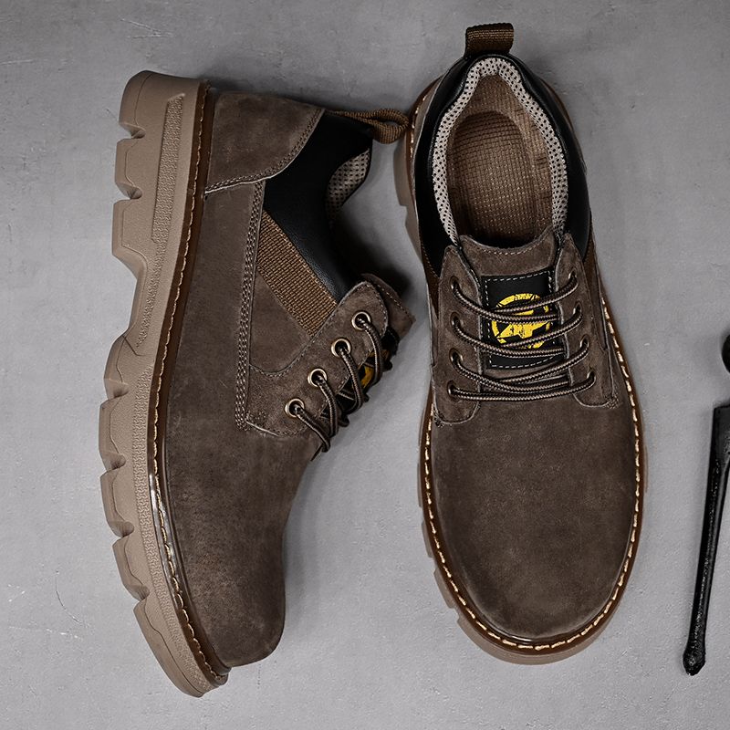 Bumblebee Botki męskie Kick Odzież robocza Żółte Krótkie Botki