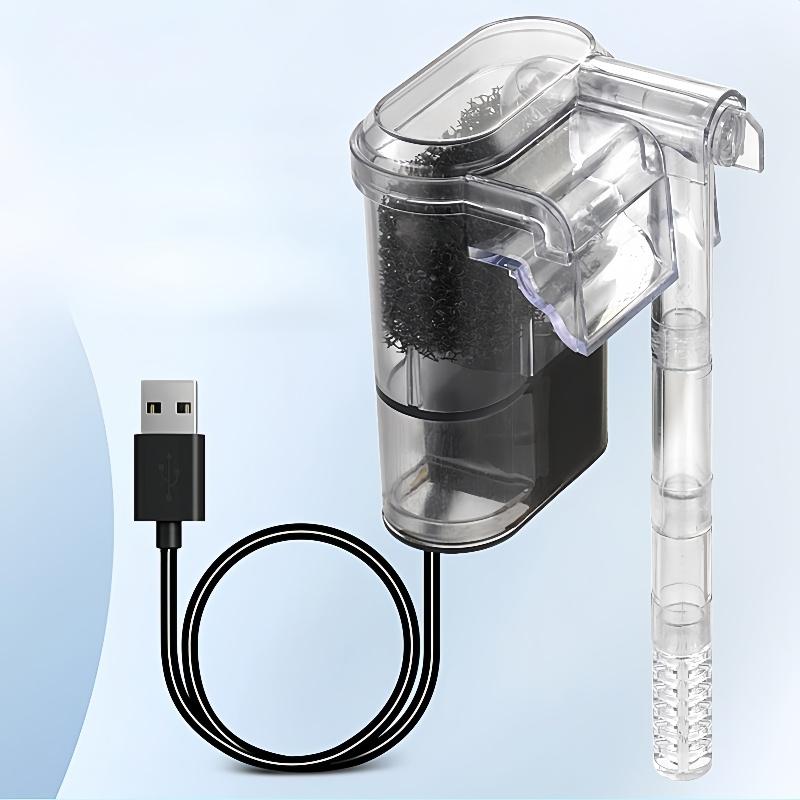 

New Suspended Filter For Fish Tanks, Mini Filter, USB, 2.5W, 250H/L Suitable For Fish Tanks Below 30cm