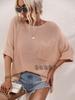 Spring/Summer New Women's Knit Loose Solid Color Imported Fashion Set Women's Knit Sweater