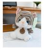 Striped Cat Plush Doll for Kids' Sleep Comfort & Desk Decor