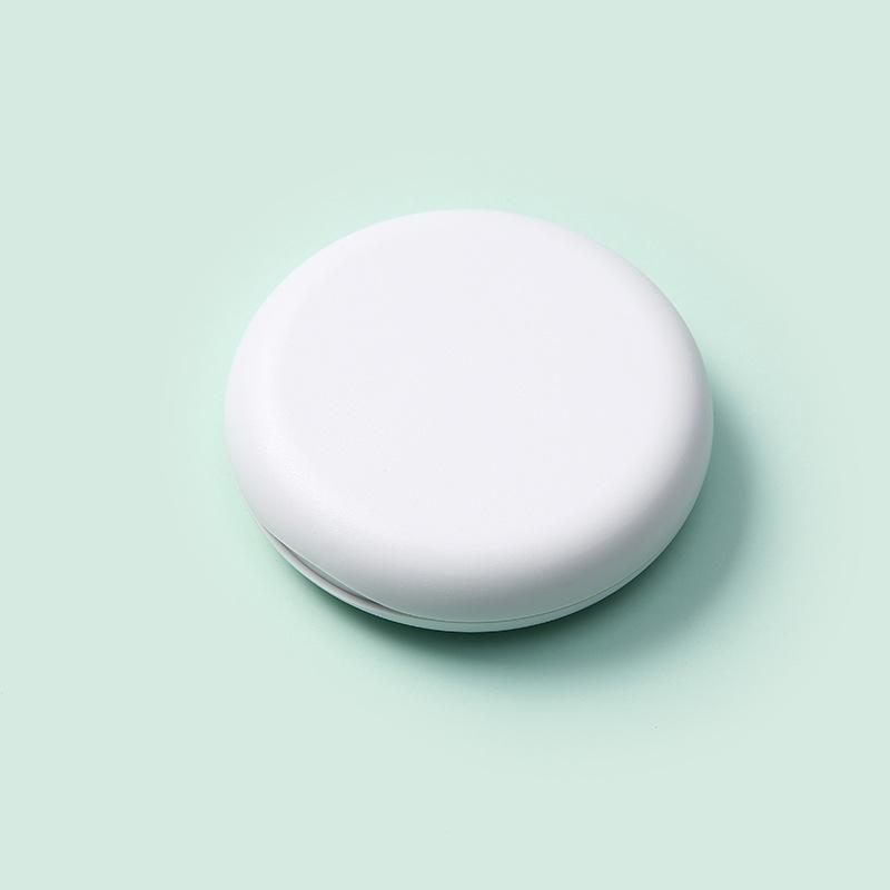 Orthodontic Retainer Storage Case with Mirror, Portable ABS Silicone Box