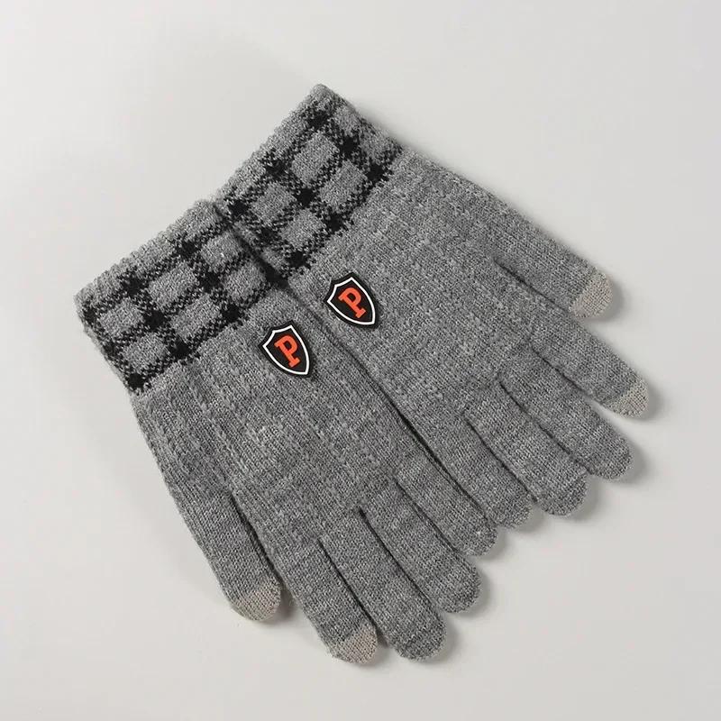 Winter Warm Gloves Men Windproof Gloves Commuting Touchscreen Outdoor Gloves Running Office Fashion Soft Men s Knitted Gloves
