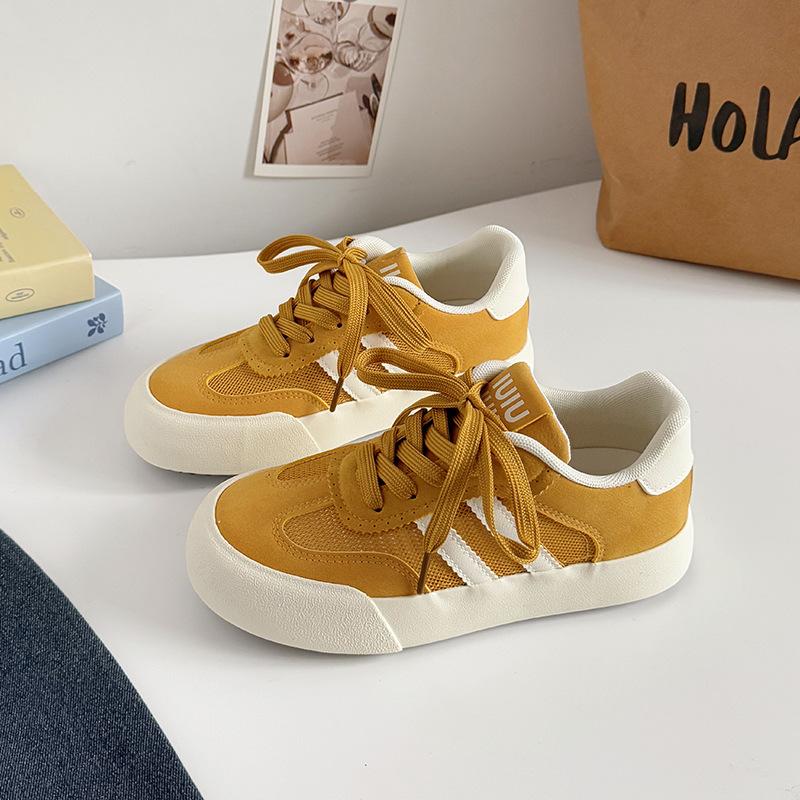 Fashion Autumn Women Shoes 2025 New Fashion Vintage Breathable Casual Sports Board Shoes Thick Bottom White Outdoor Leisure Shoes