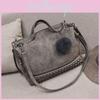 Fashionable And Functional Solid Rivet Shoulder Messenger Crossbody Bags For Women