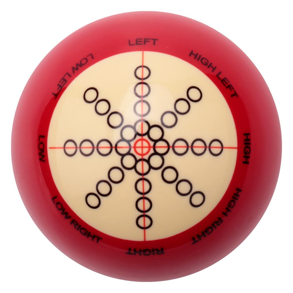 Classy-1Pcs 57Mm Durable White Red Resin Billiards Spot Pool Snooker Practice Training Cue Balls Sports For Beginner