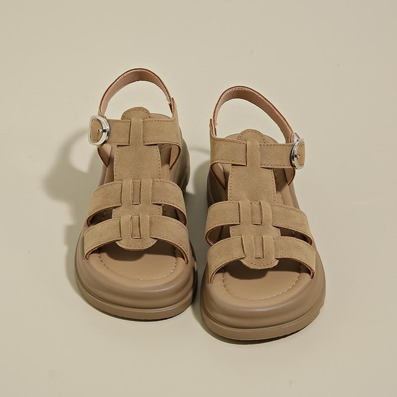 Fashion 2025 Woman New Popular Buckle Design Shoes Trend Casual Platform Sandal Non-slip Outdoor Sandals Unique Fashion Sandal