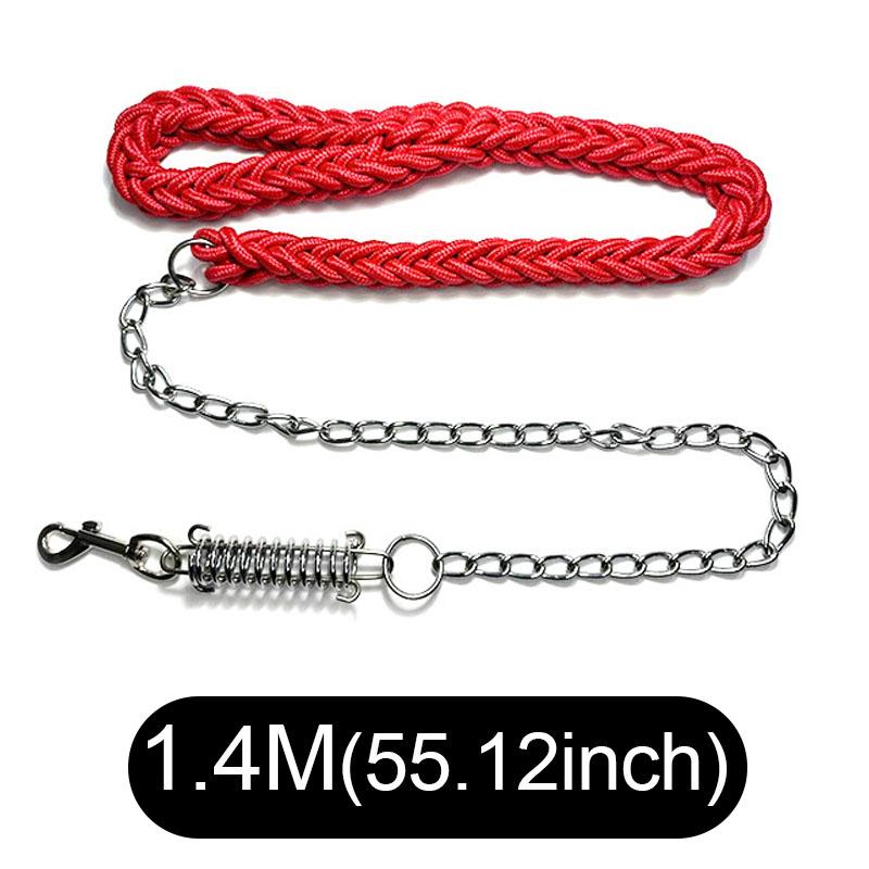 Large Dog Leash Nylon Braided Traction Rope Pet Walking Thick Hand Rope For Large Dogs Dog Training Leash Hound Dogs Accessories