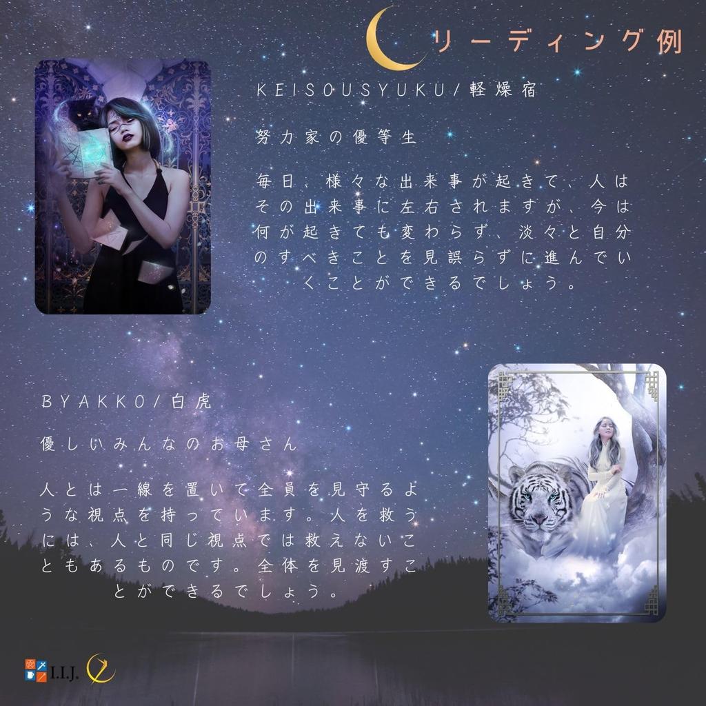 Lunar Astrology Divination Oracle Japanese Fortune with Japanese Instructions I.I.J. Cards, Affirmations, Telling,
