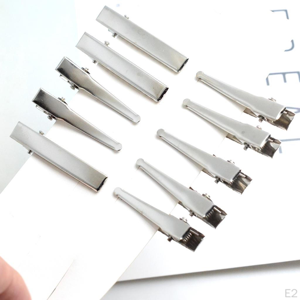 10/0 Pieces Blank Single Pointed Metal Alligator Clips Bows Makings