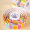 Colored Labels Stickers 500Pcs/set Handwritten Name Sticky Notes Rectangle Moving Labels Adhesive Solid Colors Tags