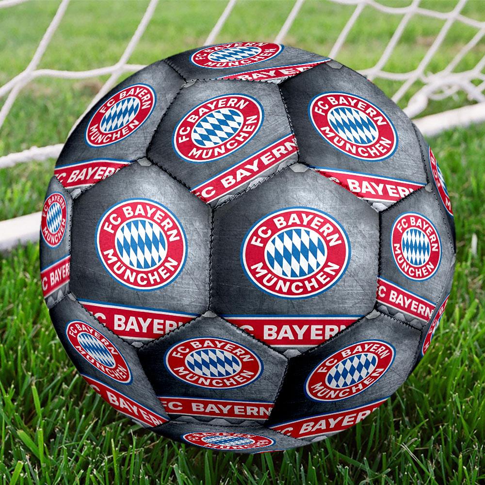 Piłka Nożna FC Bayern Rozmiar 5, Standardowa Piłka Meczowa do Gry Sportowej i Treningu Drużynowego, Idealny Prezent dla Fanów Piłki Nożnej