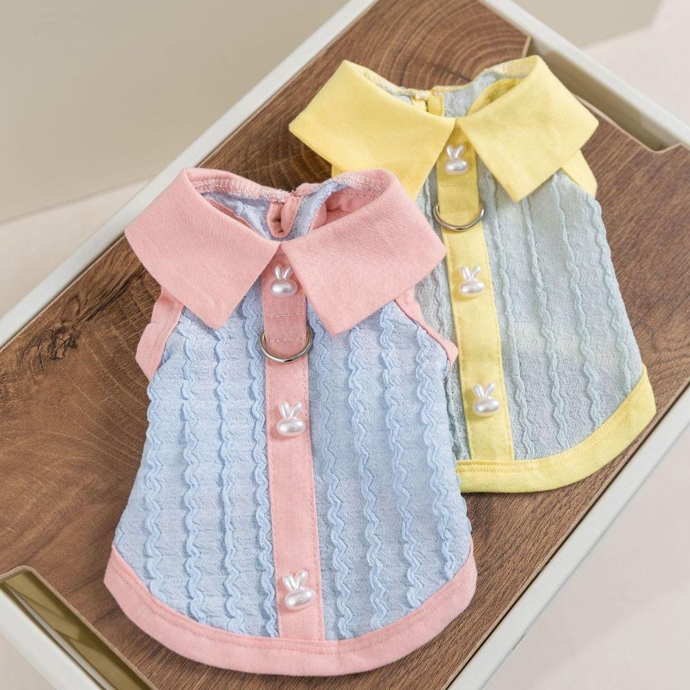 Soft Summer Spring Dog Vest Cute Pet Clothes Schnauzer Pet Tank Top Cat