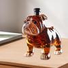 Funny Dog Whiskey Glass Decanter Novelty Collectible Glass Whiskey Wine Bottle Statue Decoration For Bar Office Home