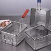 Stainless Steel Round Frying Basket & Colander