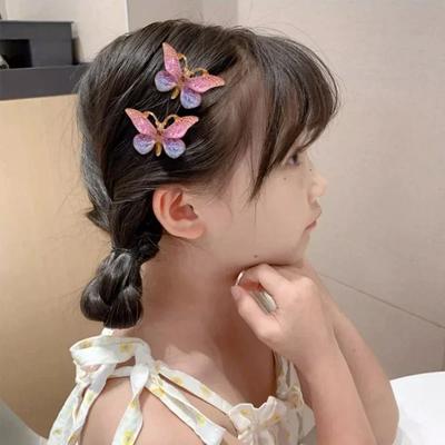 1/2/5pc Colorful Butterfly Hairpins Girl Hair Clips Barrettes Women Sweet Hair Ornament Headwear Fashion Hair Accessories