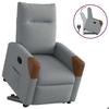 VidaXL Recliner Light Grey Fabric 3324006