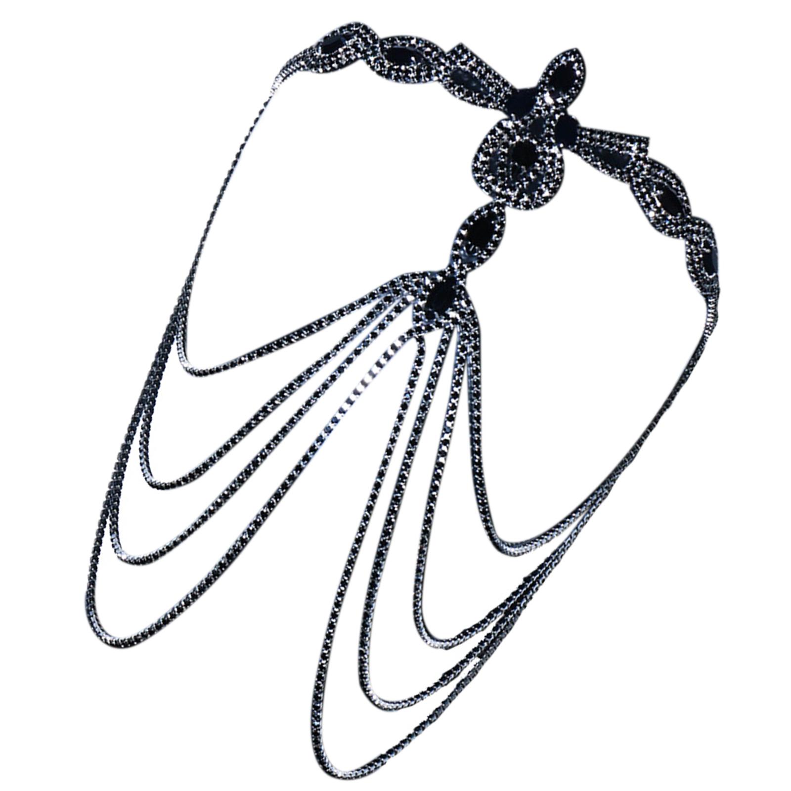 

Chic Black Masquerade Mask with Shimmering Rhinestones Mysterious Costume Accessory for Cosplay and Stage Performances 1 чёрный