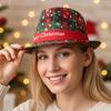 Christmas Fedora Hats For Women Foldable Classic Festive Headwear Christmas Headwear For Family Men Women Teens Party Winner