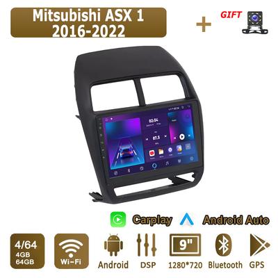 Radio de Coche Android Carplay Para Mitsubishi ASX 1 2016-2022 Reproductor Multimedia Unidad Principal Estéreo Navegación GPS BT WIFI 4+64GB
