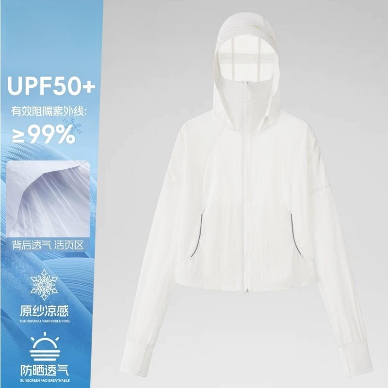 Wenhouu small short sunscreen clothes women's summer thin UV protection slim and thin ice silk sunscreen jacket