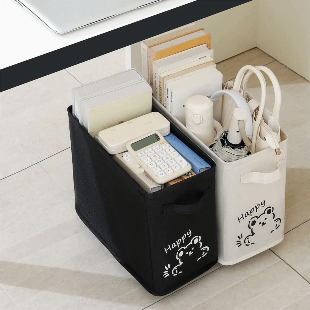 Space Saving Under Desk Storage Box Moisture-proof Rolling Storage Basket Living Room