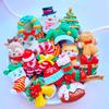 10Pcs New Mini Cute Cartoon Christmas Series Flat Back Resin Cabochons Scrapbooking DIY Jewelry Craft Decoration Accessorie