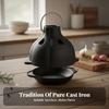 Cast Iron Garlic Roaster Heavy-Duty Versatile for Home Chefs