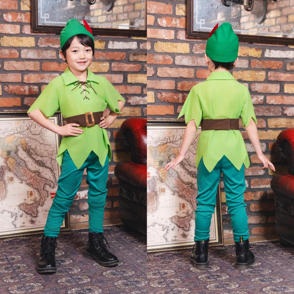 Clearstone Halloween Fantasy Boy Cosplay Green Costume, 100cm,