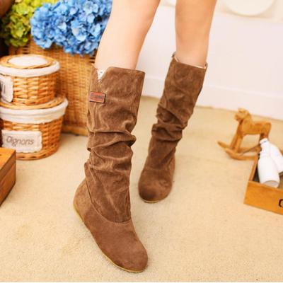 Factory Large Size Women's Boots 35-43 Frosted Lace Tall Boots Long Year
