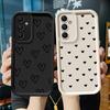 Case for Samsung Galaxy A16 A71 A72 A15 A23 A56 A34 A12 A13 A35 A36 A26 A32 A53 A54 A51 A73 Phone Cover Cartoon Flower Love
