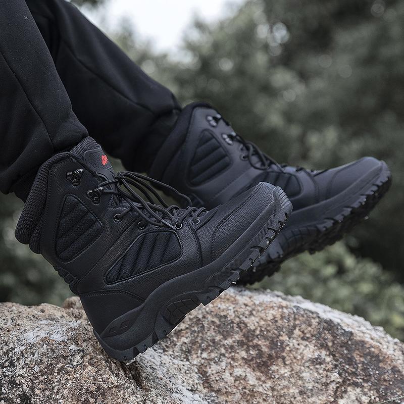 Winter Large Size Boots Motorcycle Boots Men's Boots High Top Boots Outdoor Boots Desert Combat Boots
