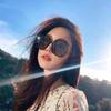 Huo Siyan Large Frame Sunglasses Women'S Trend Zhang Ruonan Same Frame Sunglasses Women'S Trend Glasses