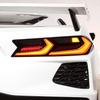 Car Tail Light Vinyl Overlay Tinted Cover Trim Compatible with C8 Corvette Stingray Z51 Z06 2020-2025 Taillights Dark Smoke Wrap Cover Vinyl Decals