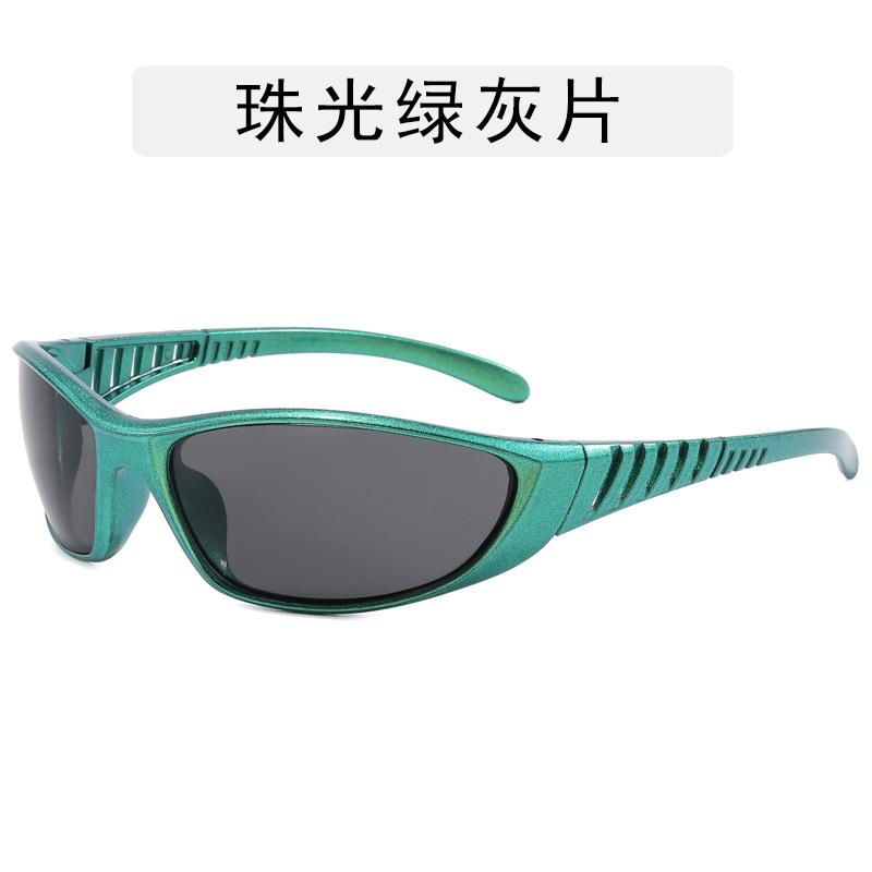 Punk Y2K Stilvolle Sonnenbrille Mann Outdoor Radfahren Bergsteigen Sonnenbrille Frau Zukunftssinn Blendschutz Weibliche Sonnenbrille