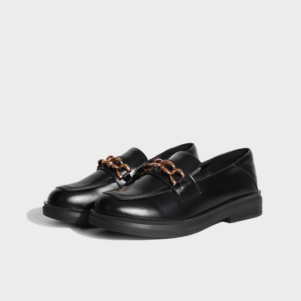 Classic Black Loafers Platform Shoes Women's Fashion British Style Comfortable Thick Heel Leather Shoes Children Wear Small Leather Shoes Women