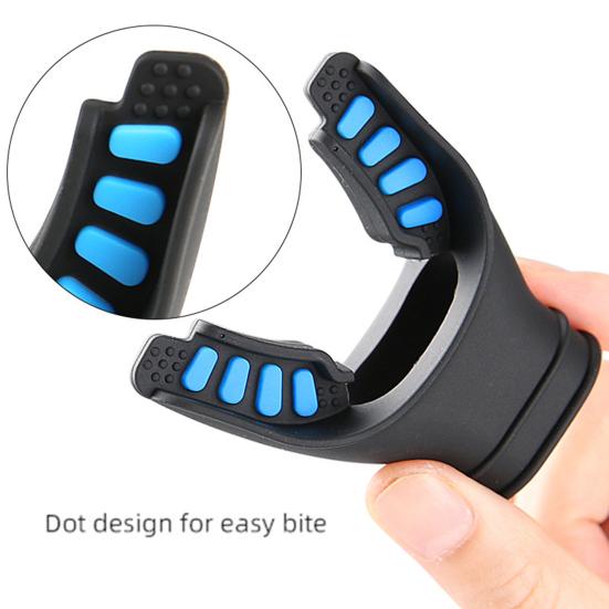 U-shaped Mouthpiece Easy Access Design Universal Caliber Snorkelling Mouthpiece with Cable Ties Snorkel Regulator