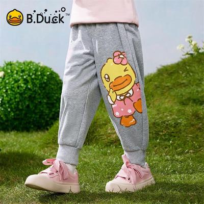 B.Duck Little Girl Sweet Long Pants