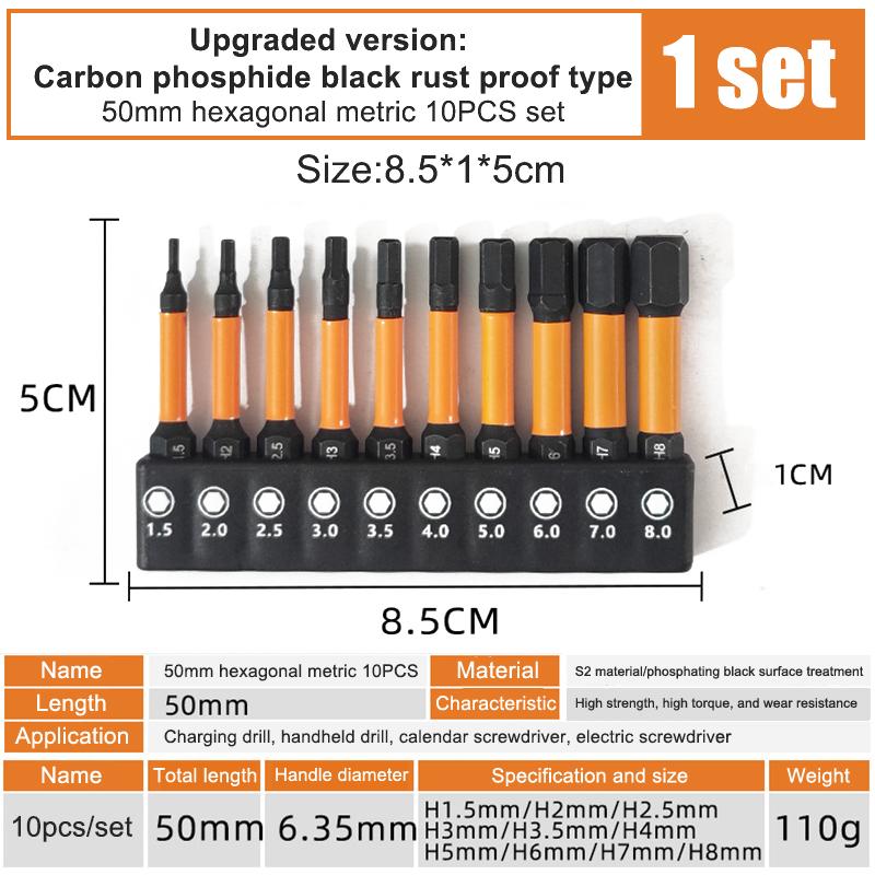 

SAE Metric 1/4 шестигранный хвостовик магнитная отвертка бита S2 сталь электрическая дрель ручной инструмент шестигранный ключ набор отверток бит as the picture