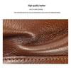 Men's Premium Cowhide Leather Wallet - Retro Style with Multiple Card Slots
